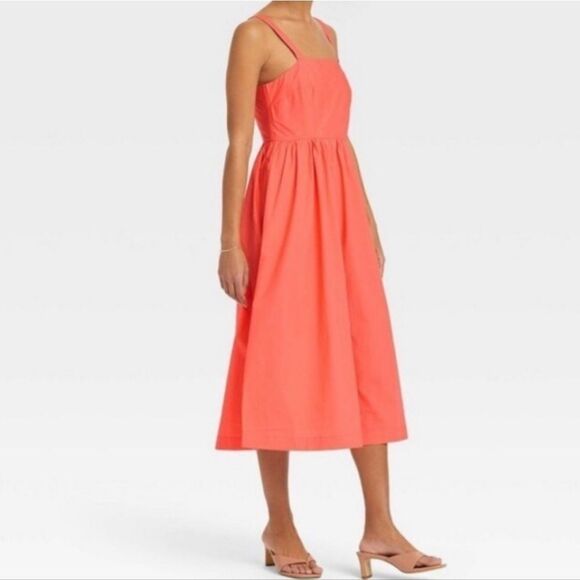 NWT A New Day  Persimmon  Sun Dress.  Coastal Cowgirl,  Tomato Girl,  Twee - Picture 12 of 12